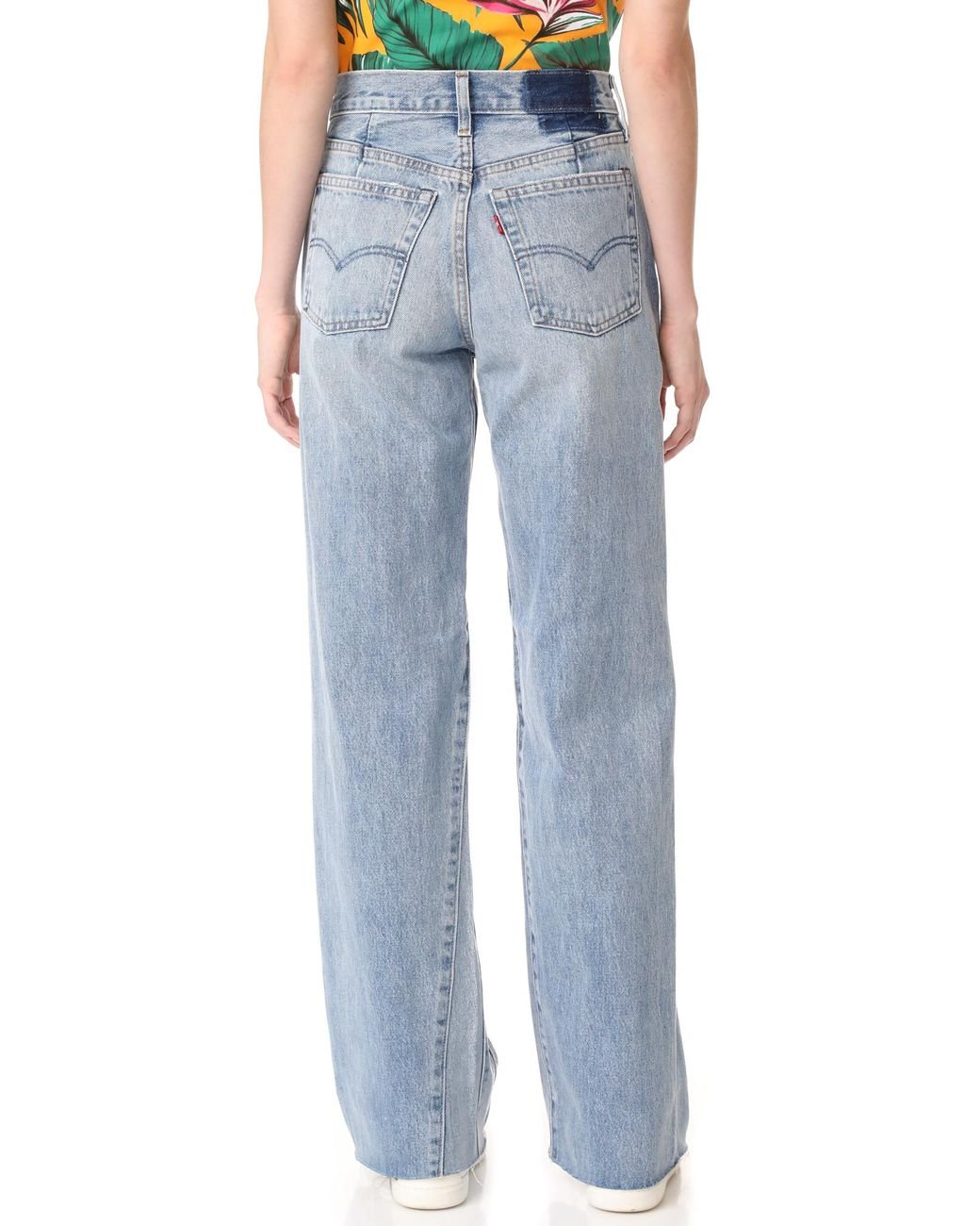 Levi's Altered Wide Leg Jeans in Blue | Lyst