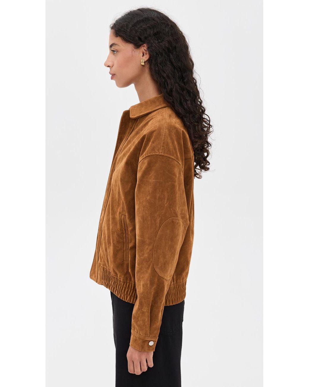 Bailey Rose Brown Faux Suede Jacket