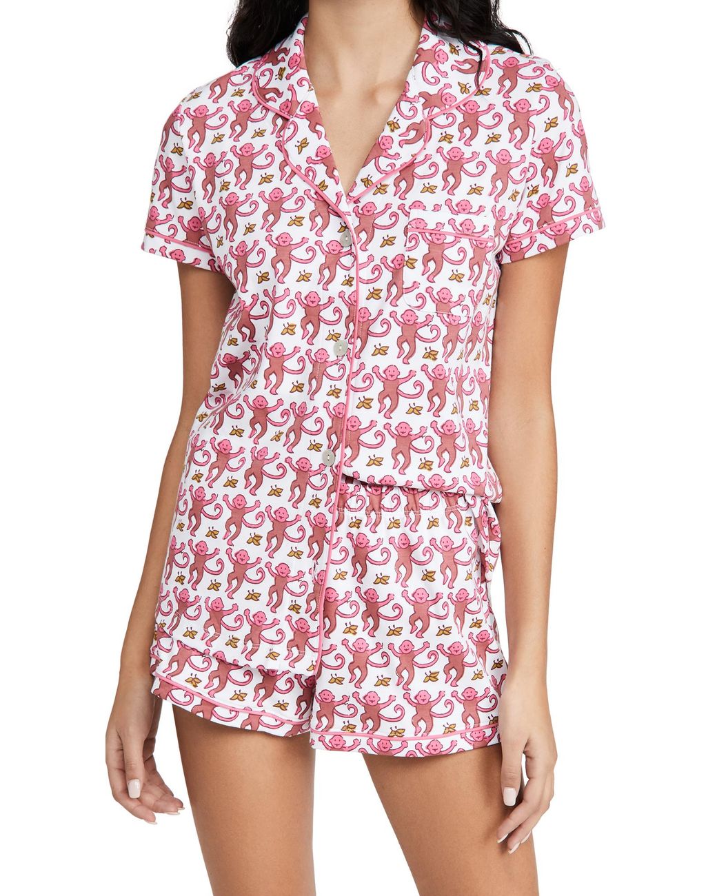 Roberta Roller Rabbit Cotton Polo Pj Set in Pink Womens Clothing Nightwear and sleepwear 