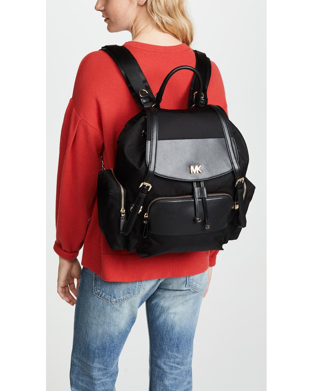MICHAEL Michael Kors Mott Diaper Bag Backpack in Black | Lyst