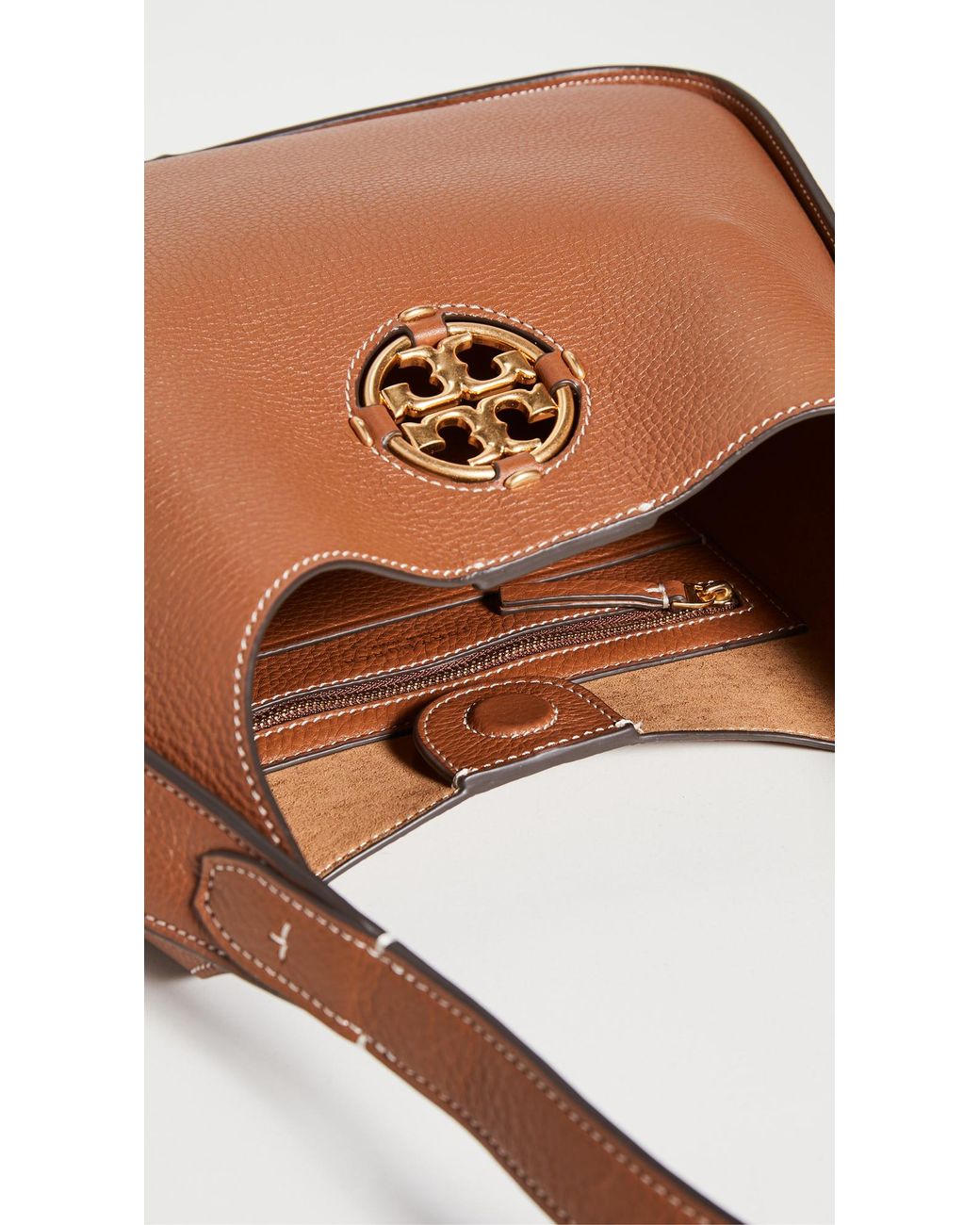 Tory burch miller shop hobo aged camello