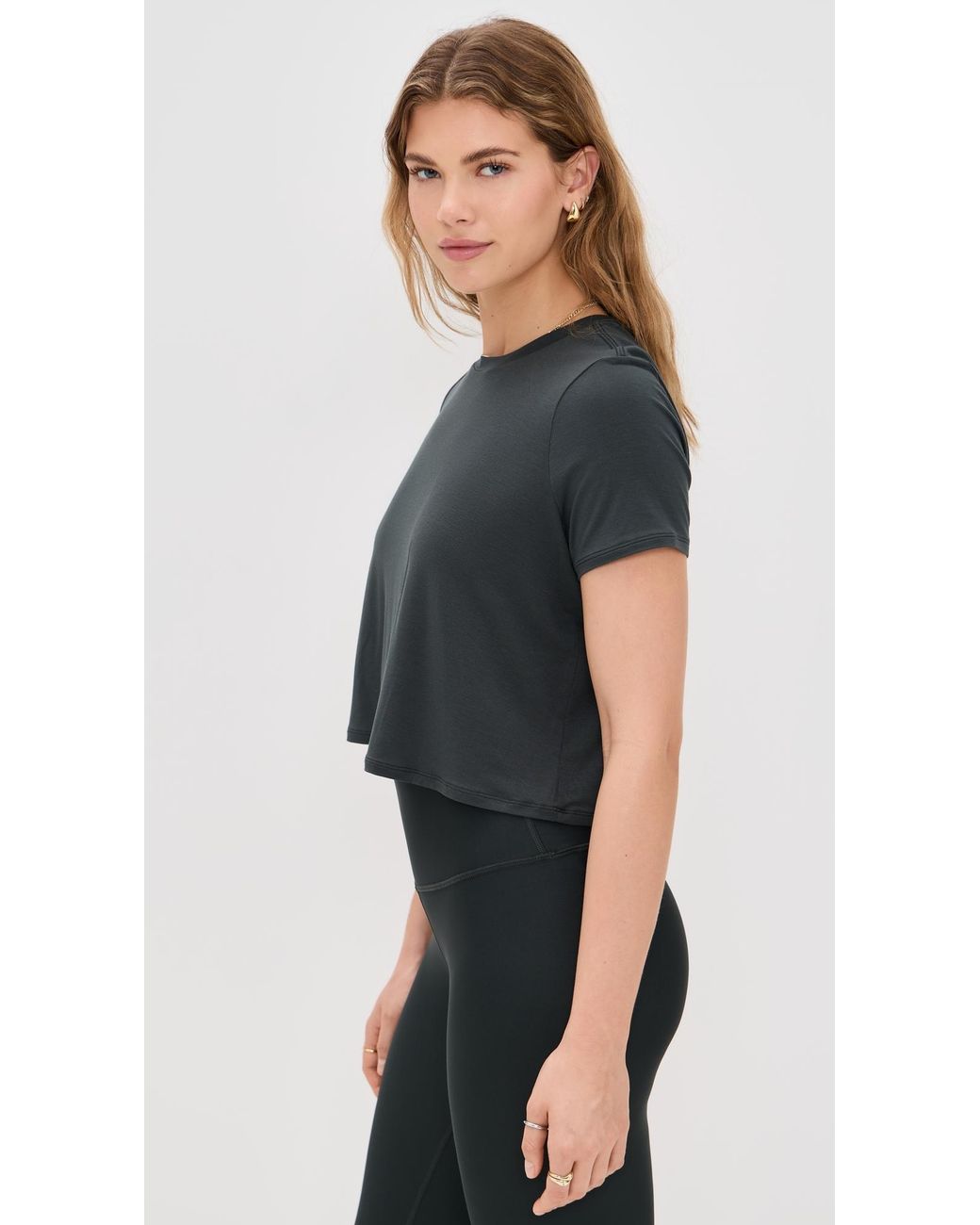 【aloyoga】All Day Short Sleeve ブラック　Sサイズ All Day Short Sleeve - Black | ALO