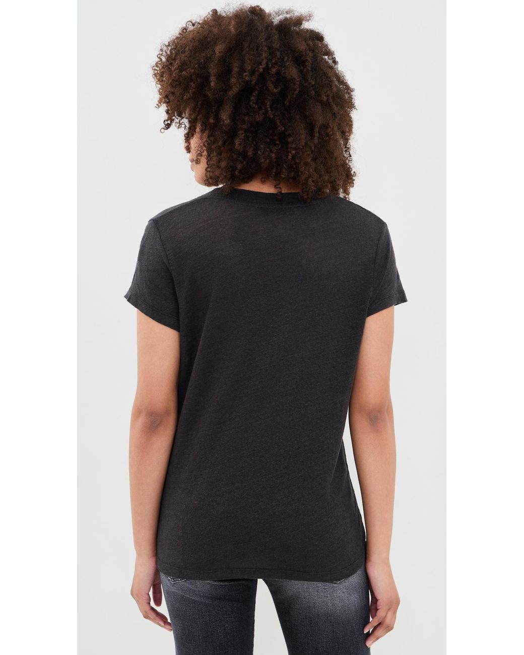 IRO Black Rodeo Linen Tee