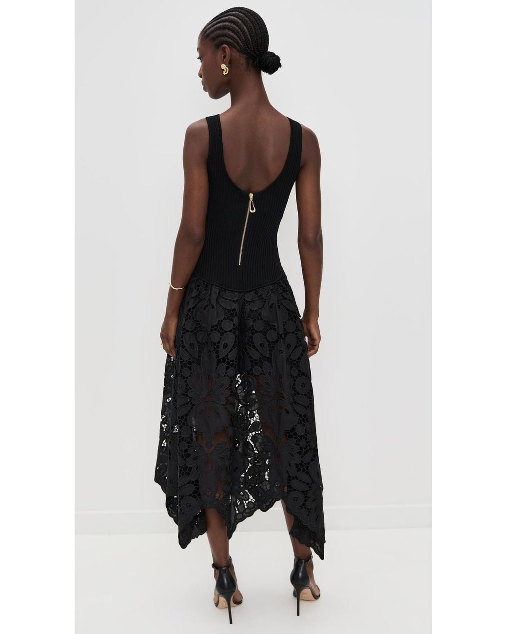 backless cable knit dress Storm Cable Cloud Knit Mini Dress