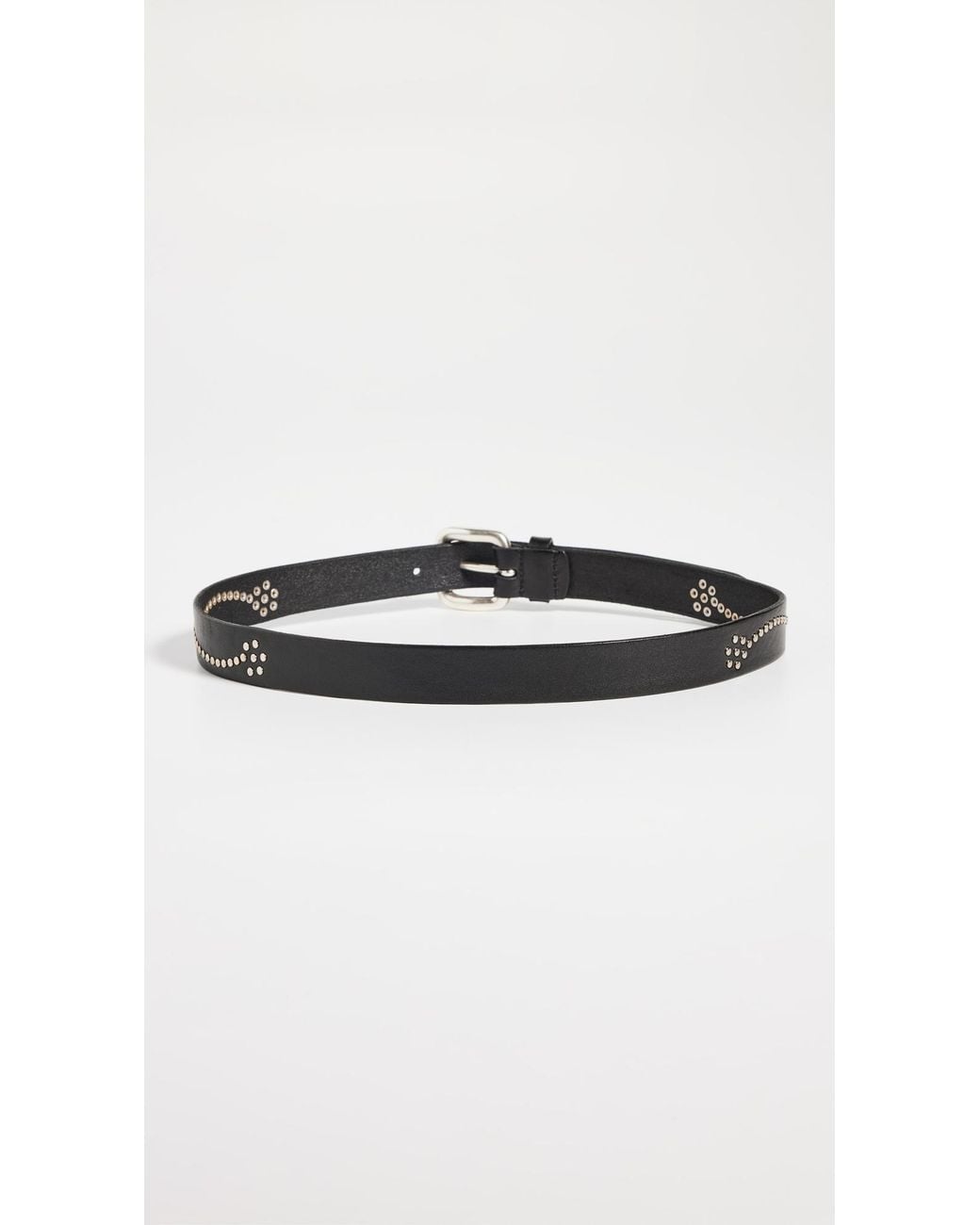 Andersons Black Studded Belt