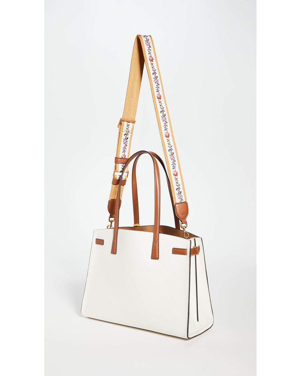 Tory burch walker color block satchel sale
