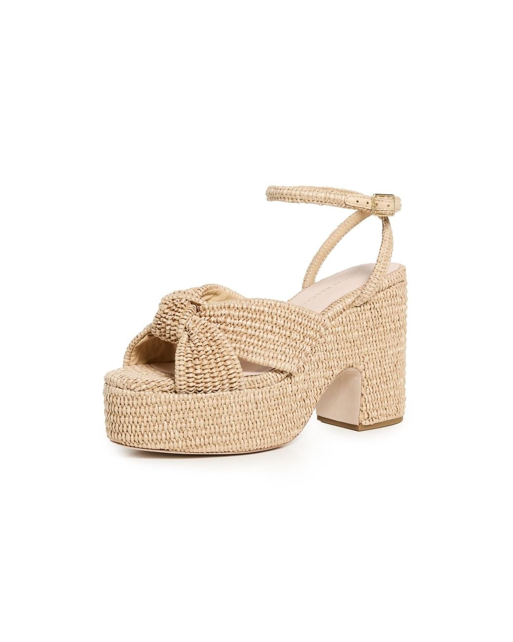 Loeffler Randall Natural Chunky Platform Sandals