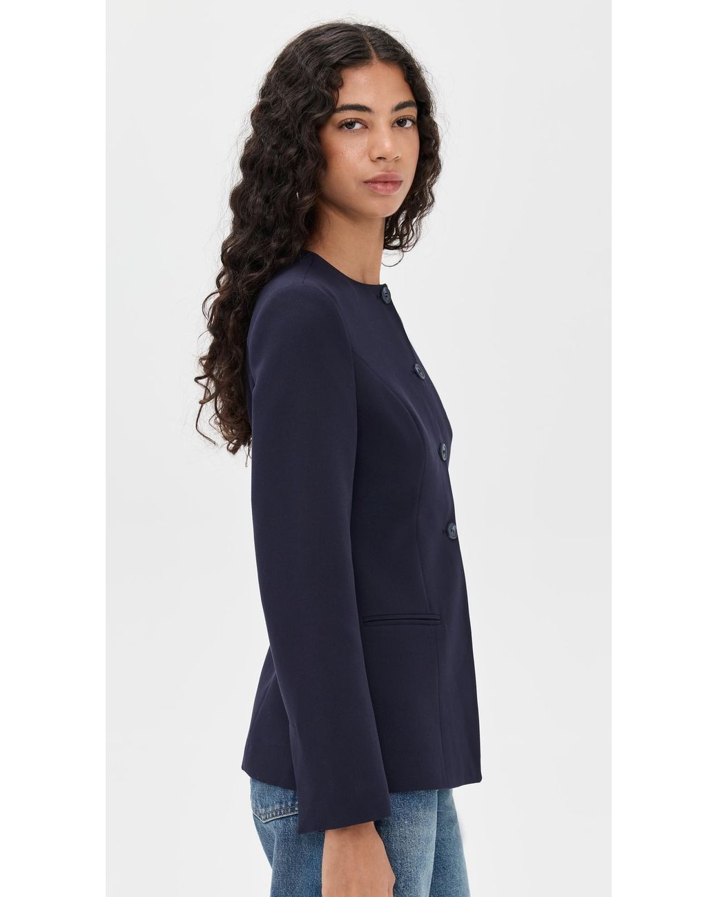 ALIGNE Blue Daphne Waisted Blazer