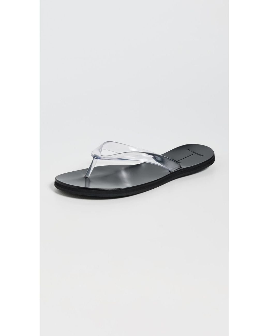 Black Suede Studio Black Jelly Sandals