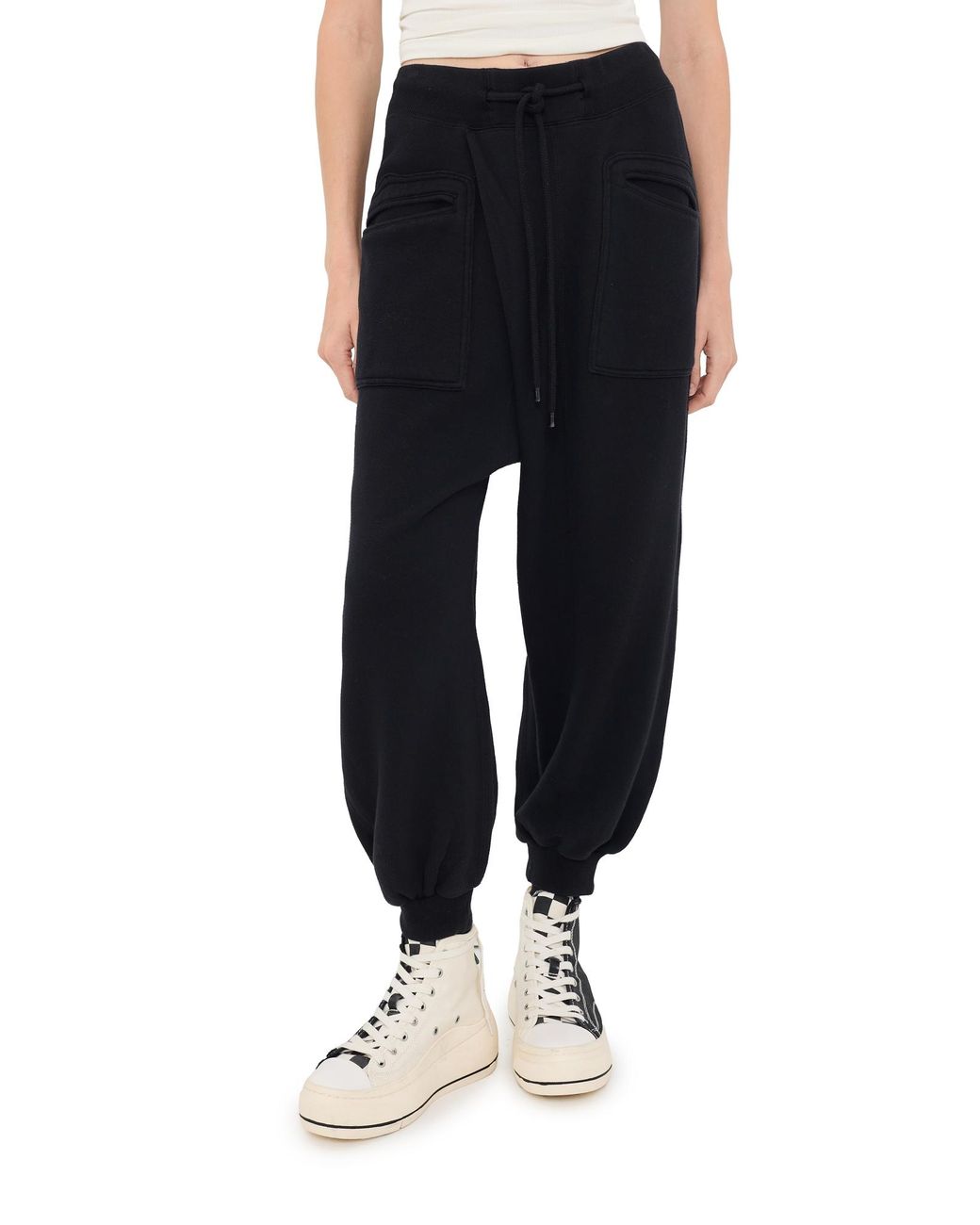 R13 Black Crossover Sweatpants