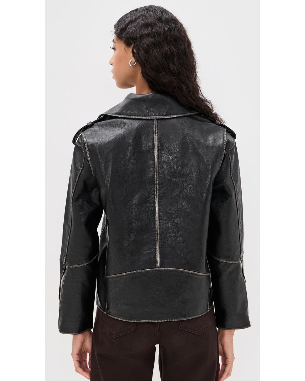Blank NYC Black Between Faux Leather Jacket