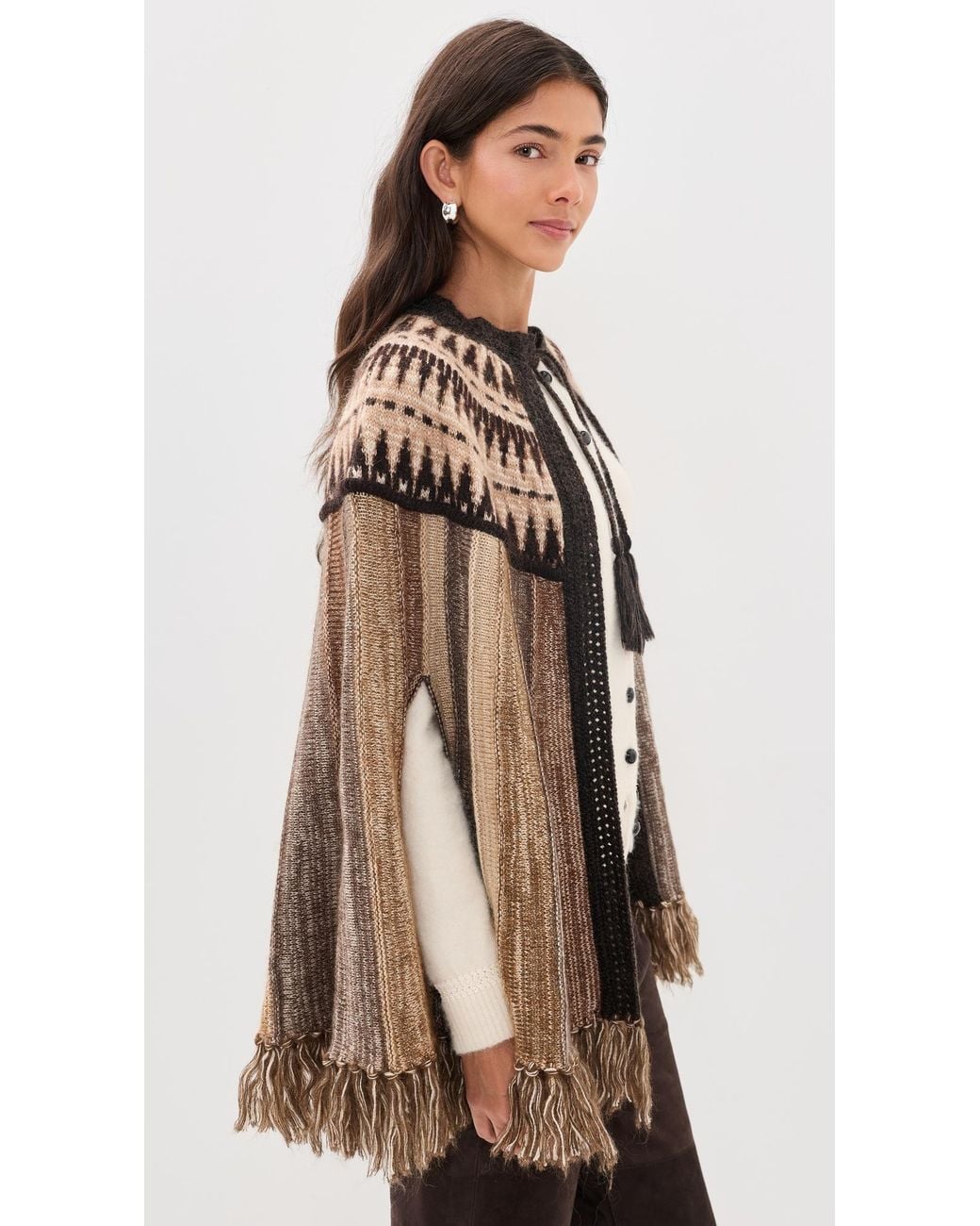 Ba&sh Multicolor Prato Poncho