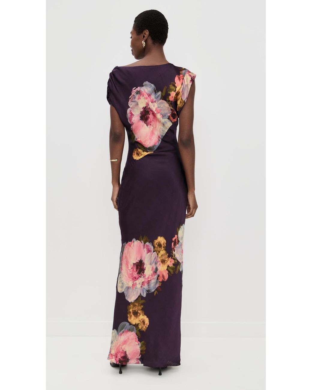 chinese dress ladies AMANDA UPRICHARD JADE SILK MAXI DRESS – SHOP DDMINE main image 0