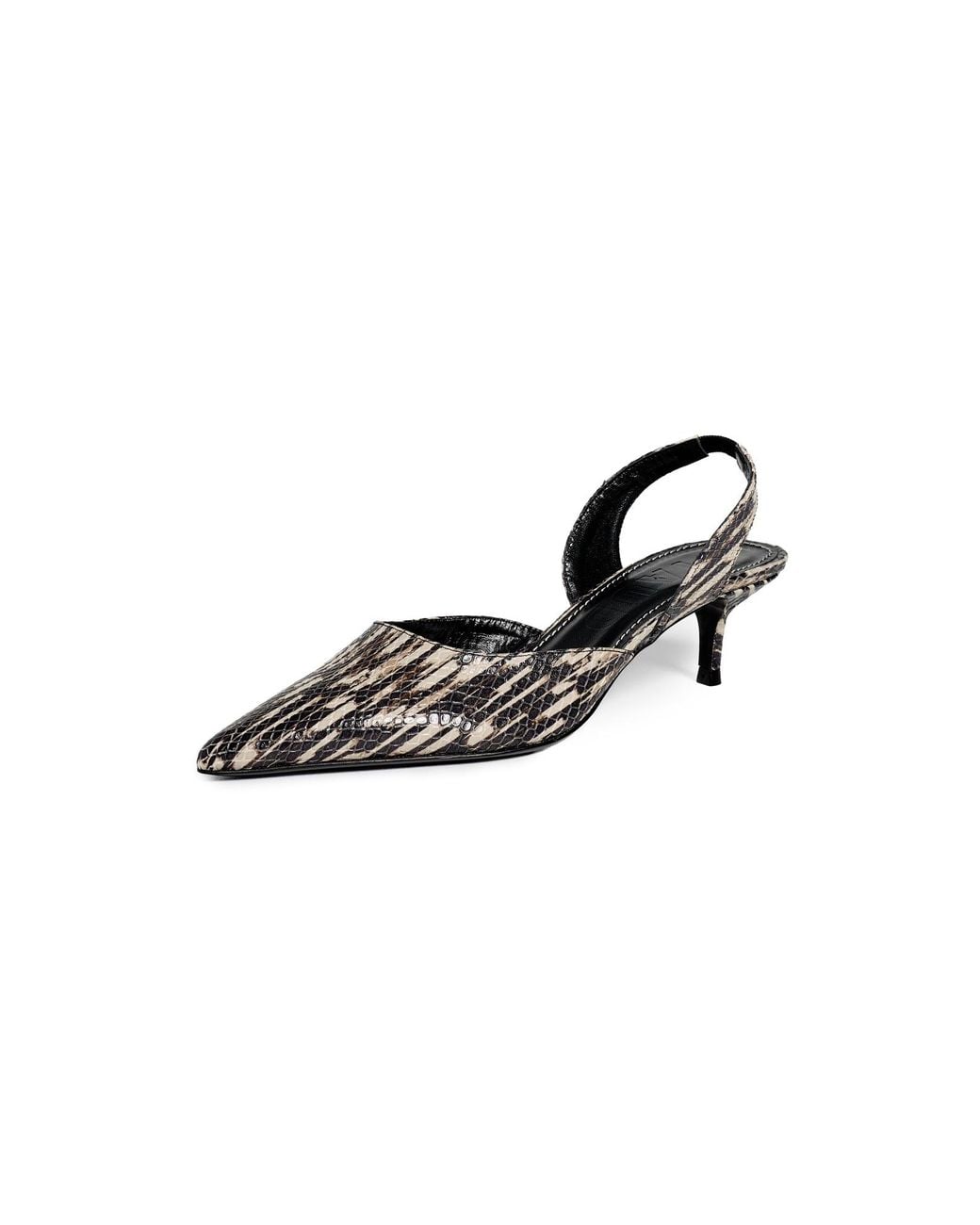 Staud Black Sebastian Slingback Heels