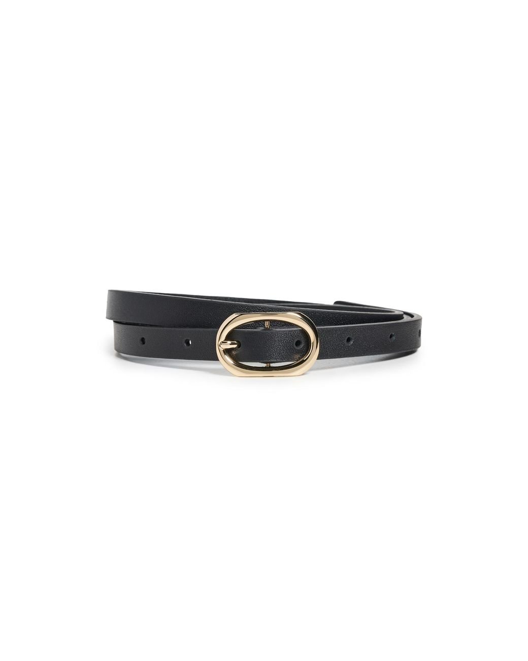 Anine Bing Mini Signature Link Belt in Black | Lyst