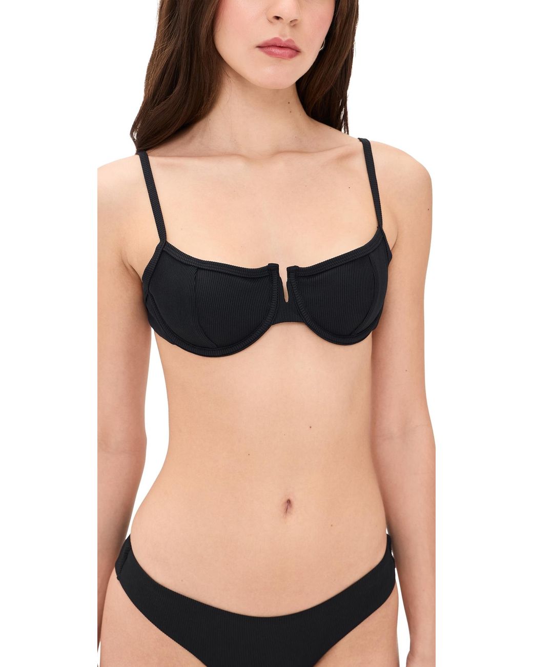 LSPACE Black Hunter Bikini Top