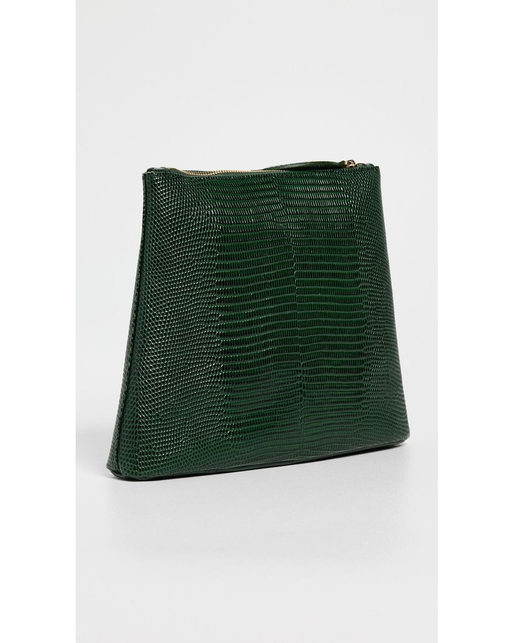 Liffner Green Zip Clutch