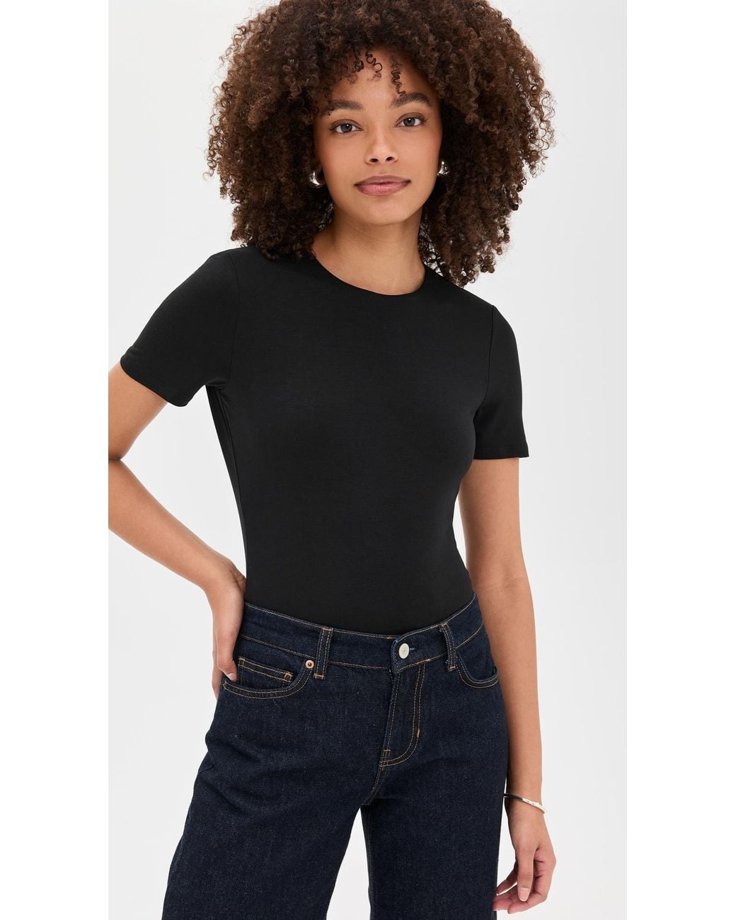 Veronica Beard Black Benedict Tee