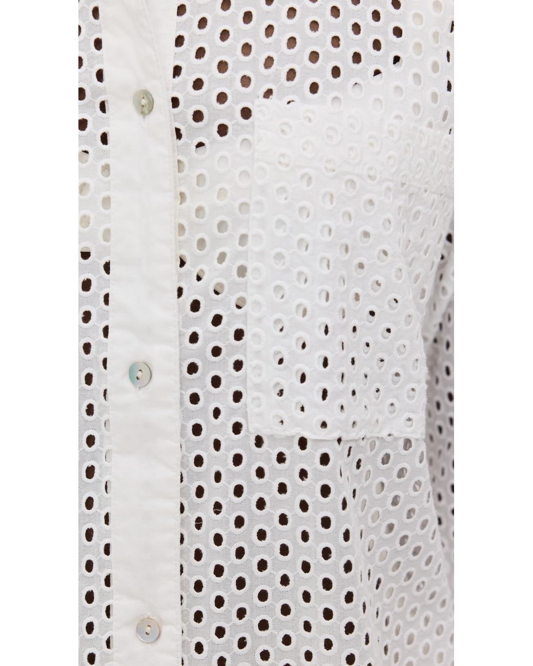 Solid & Striped White The Bronte Button Down Coverup