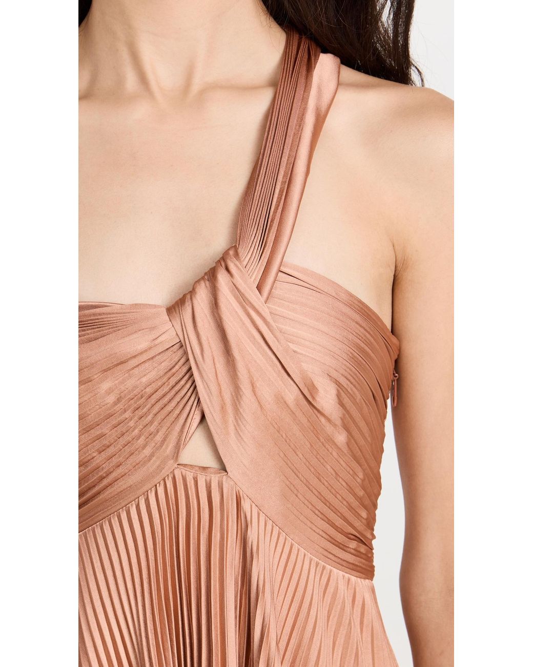 strapless open back dress Embroidered Pleated Dress – Handcrafted Luxury main image 0