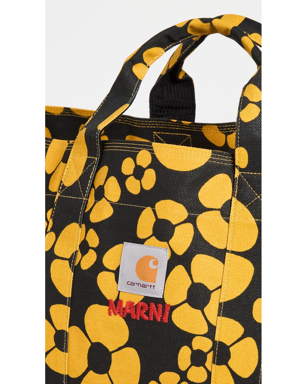MARNI × CARHARTT Tote Bag Marni x Carhartt WIP Bag Green/White - SS23 - US