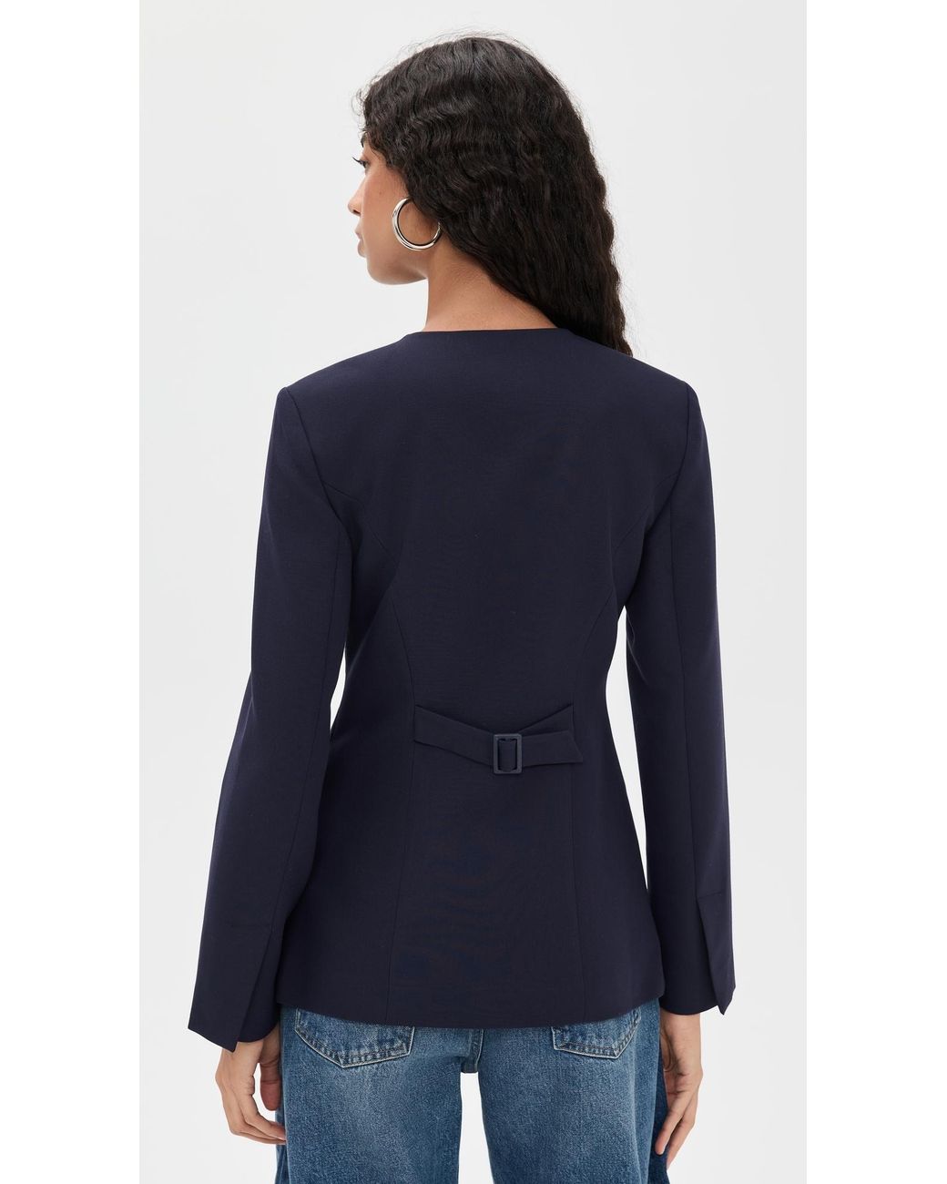 ALIGNE Blue Daphne Waisted Blazer