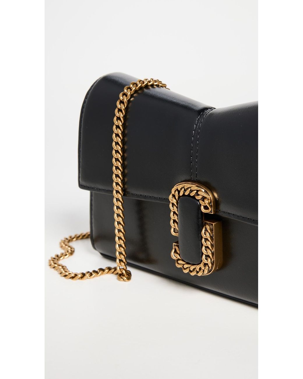 Marc Jacobs St. Marc Chain Wallet in Black | Lyst