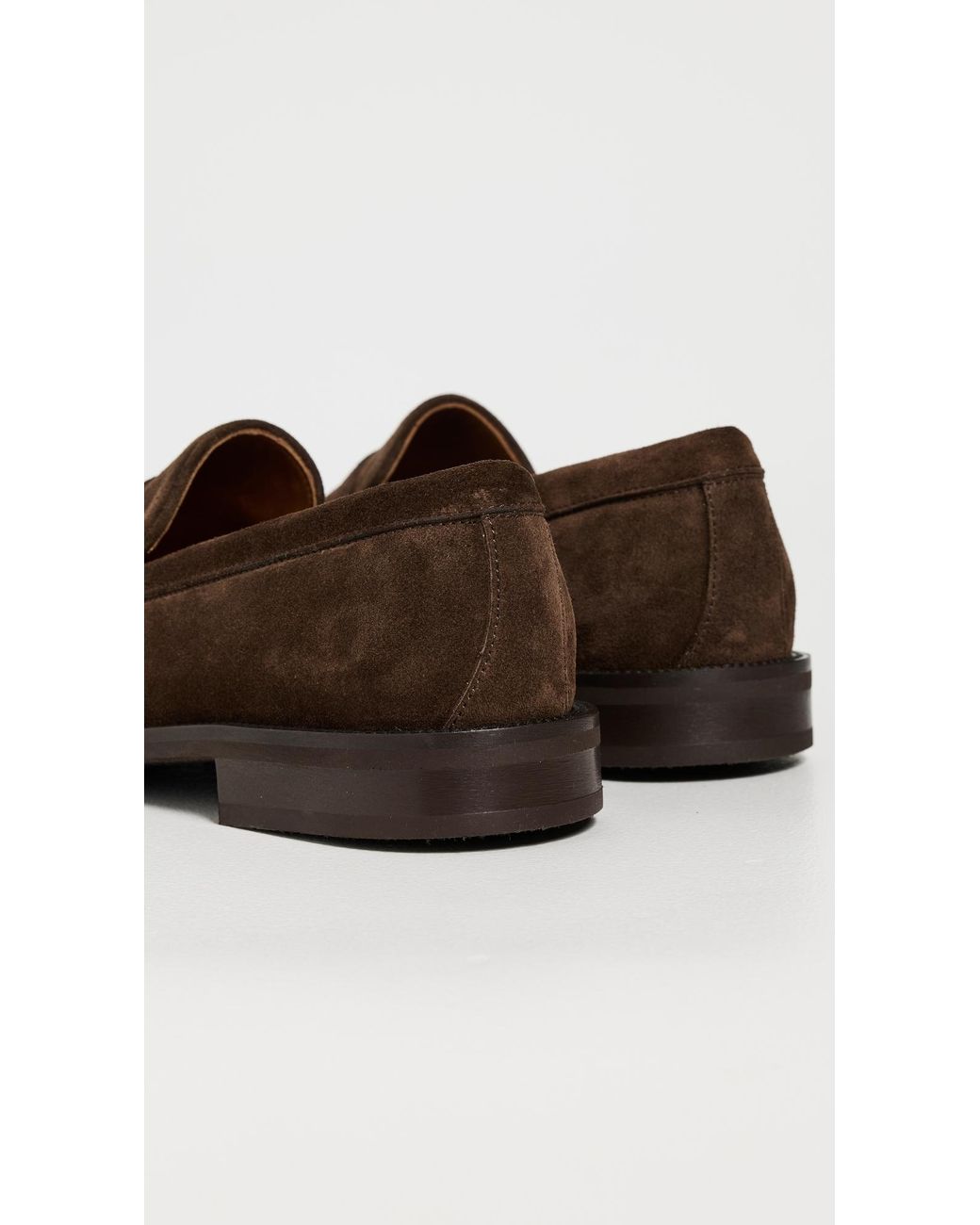 Allen Edmonds Brown Como Suede Loafers for men