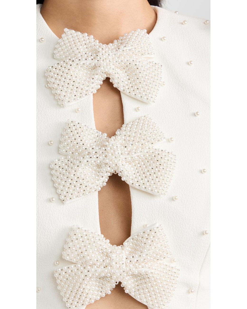 Rebecca Vallance Ophelia Mini Dress in White | Lyst