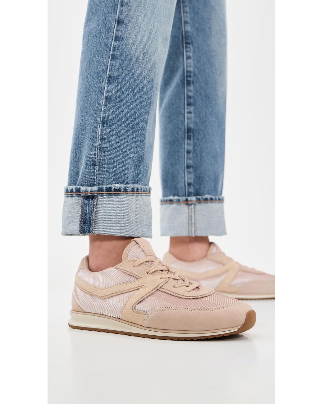 Rag & Bone White Retro Trainer Sneakers
