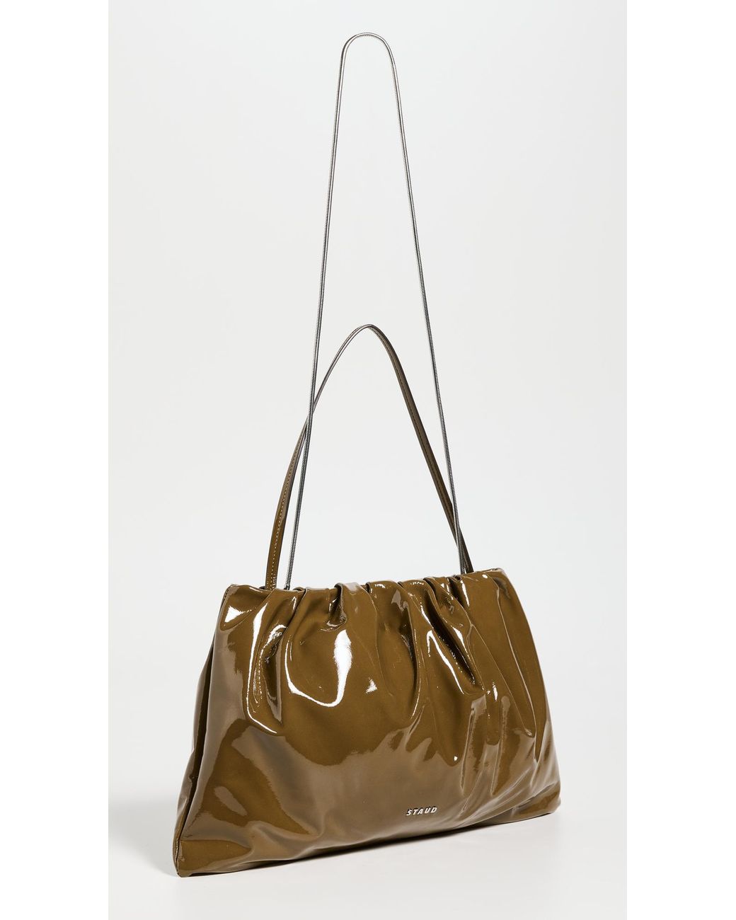 トートバッグ Staud Phoebe Bag - Leather - White PHOEBE PHILO | GIG BAG | WHITE LEATHER WITH SILVER