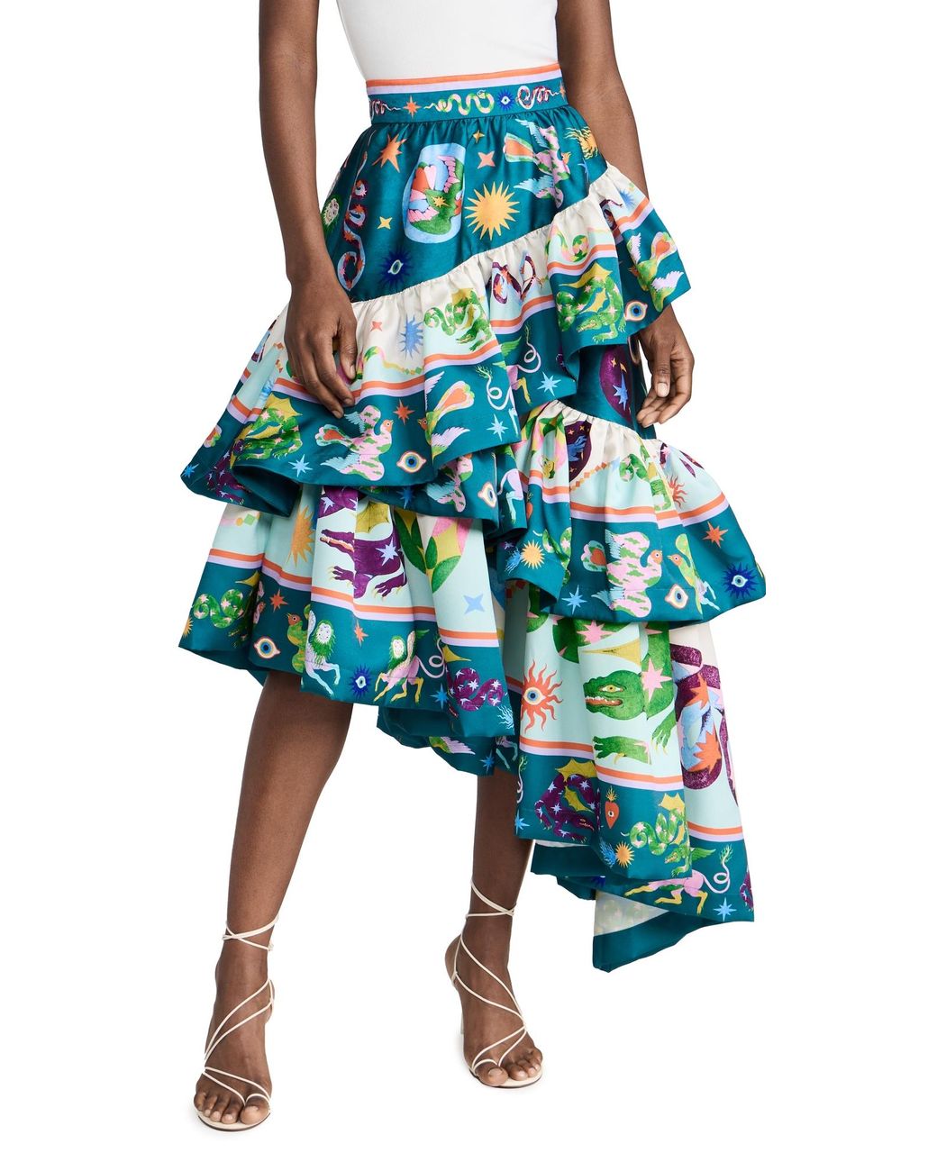 ワンピース ALEMAIS Women Mid Skirts 5164D SKY BLUE Venice Skirted Swim Dress - Midnight Elegance – VENUS
