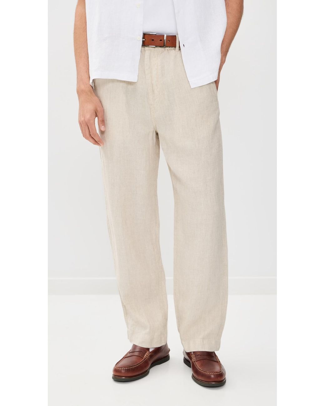 Madewell Natural Linen Back Pants for men