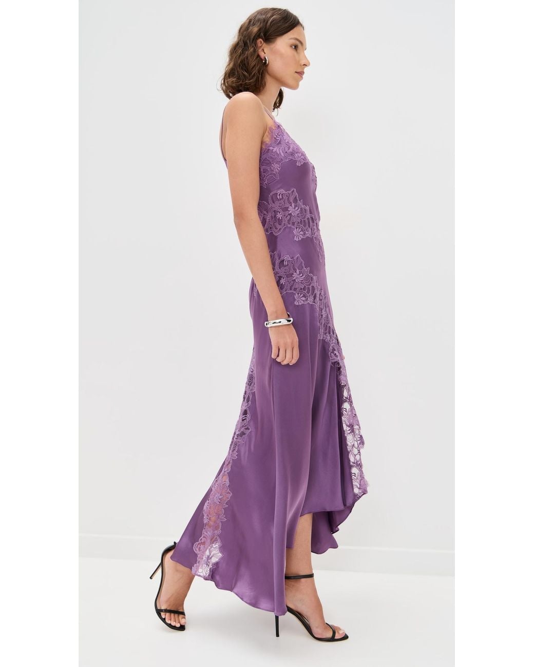 strapless open back dress Long Dress Collina | Purple | XS
