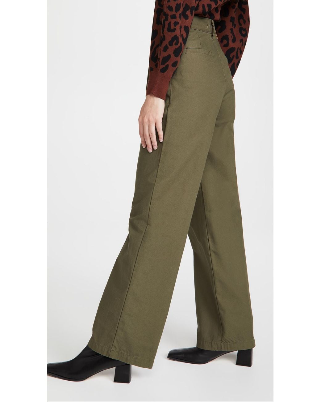 Levi's Cotton Pleated High Loose Pants 