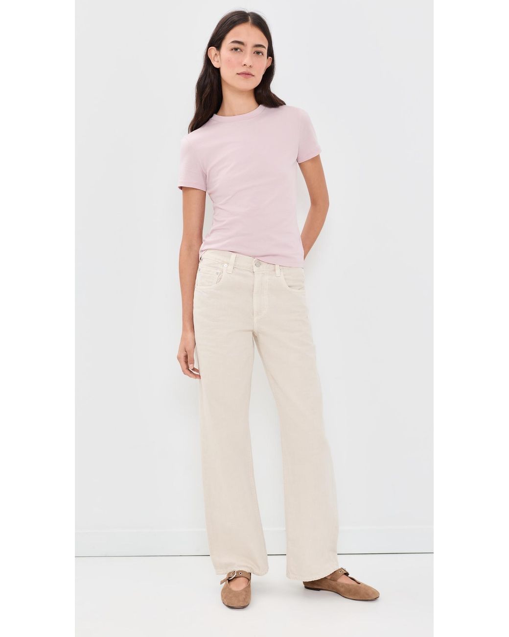 Theory Pink Tiny Tee