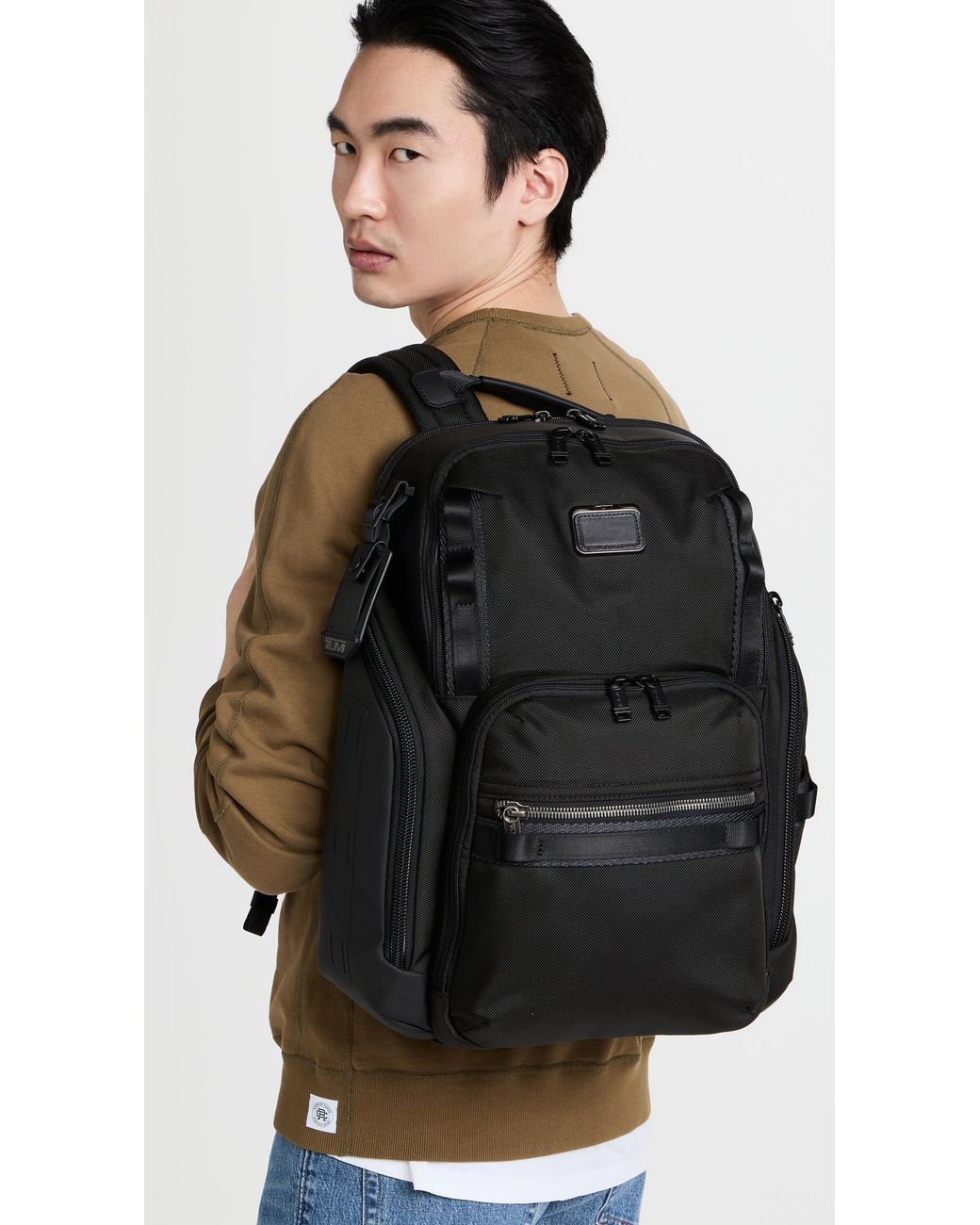 Tumi Black Search Backpack for men