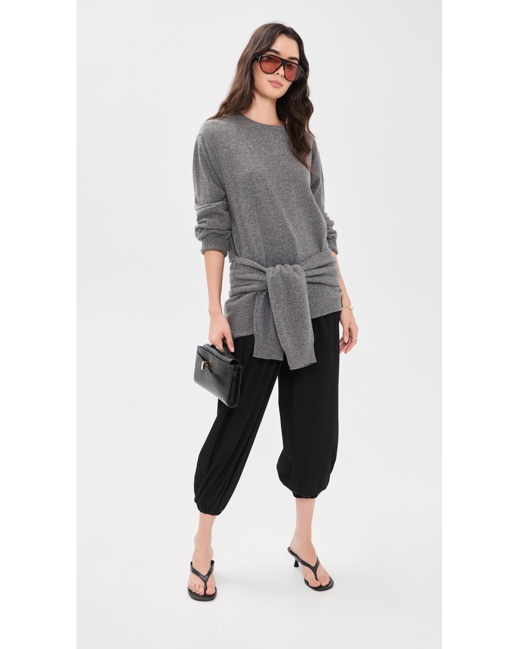 Source Unknown Gray Tio Extra Shawl Sweater