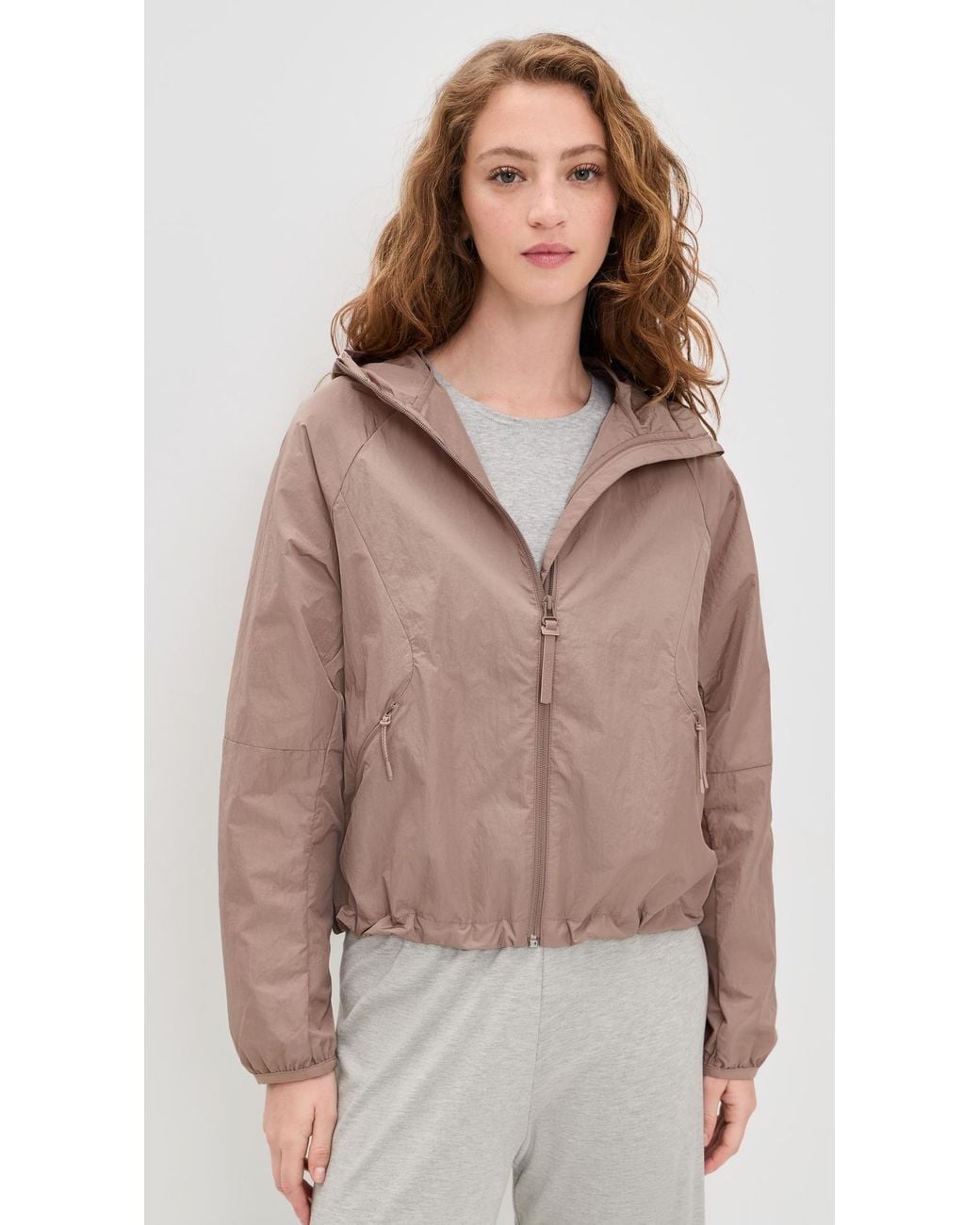 Beyond Yoga Brown Limitless Hooded Jacket