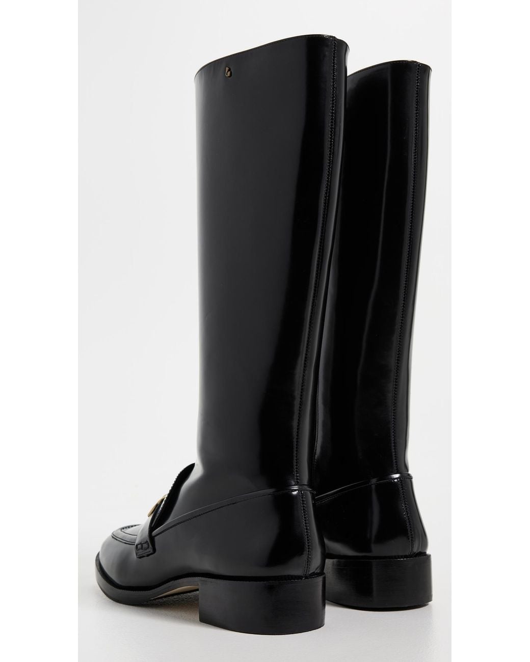 Larroude Black Harrington Boots