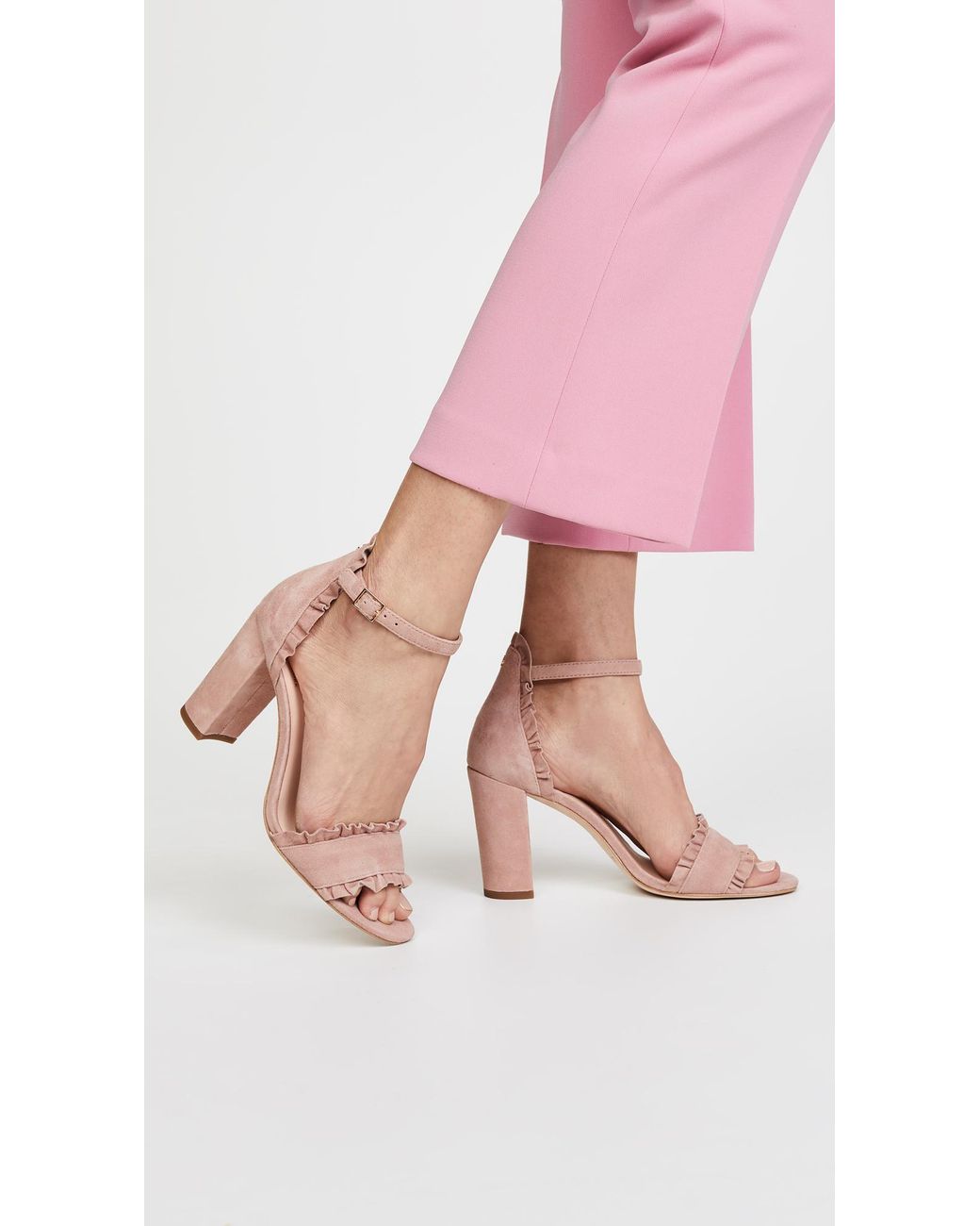 Kate Spade Odelle Block Heel Sandals in Pink Lyst