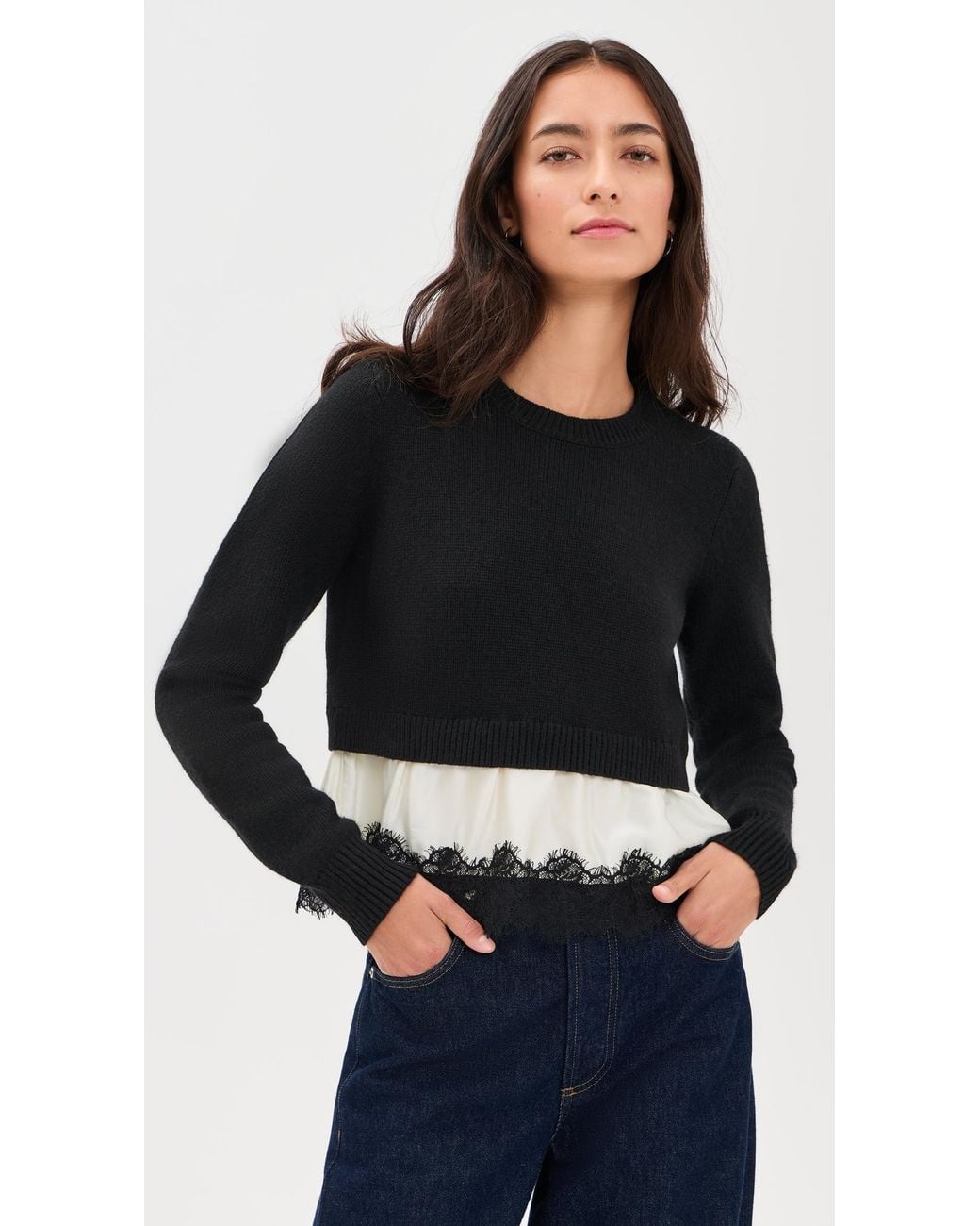 Cinq À Sept Black Zyla Pullover