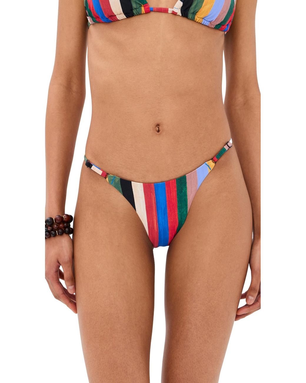 Staud Blue Sisley Bikini Bottoms