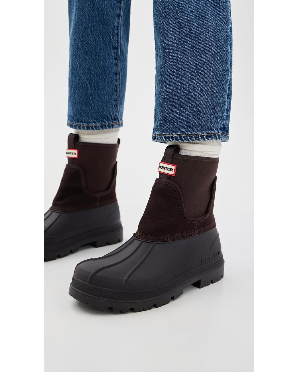 Brown Short Riding Boots HUNTER Hadley Boots in Black | Lyst Canada