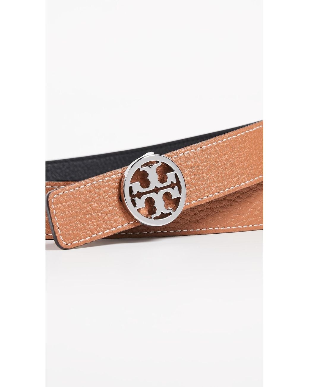 Tory Burch Black Miller Reversible Belt 1