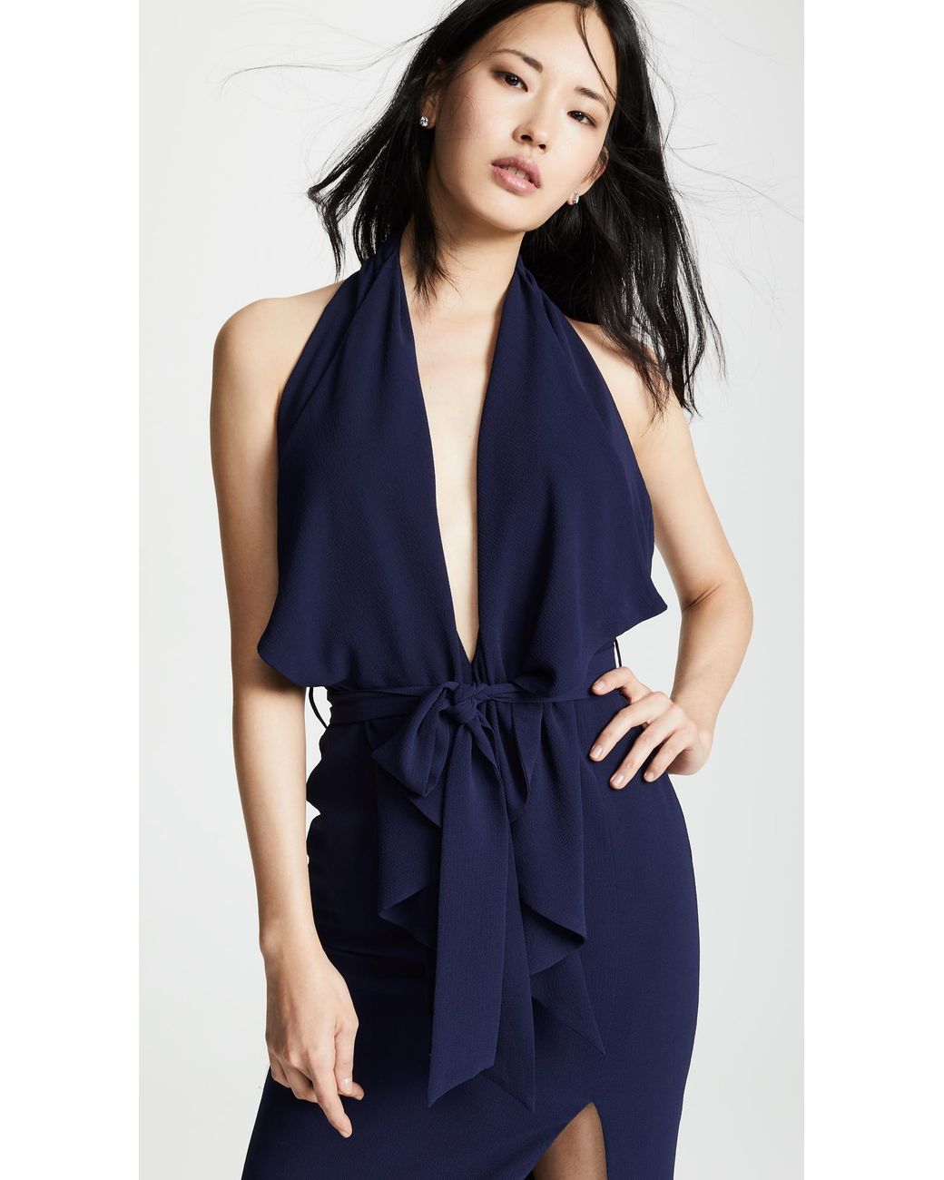 misha collection lorena dress navy