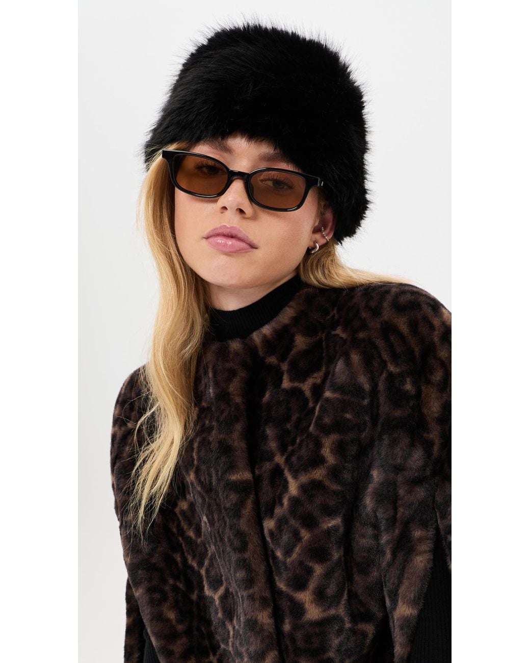 Apparis Black Margot Sable Pillbox Hat
