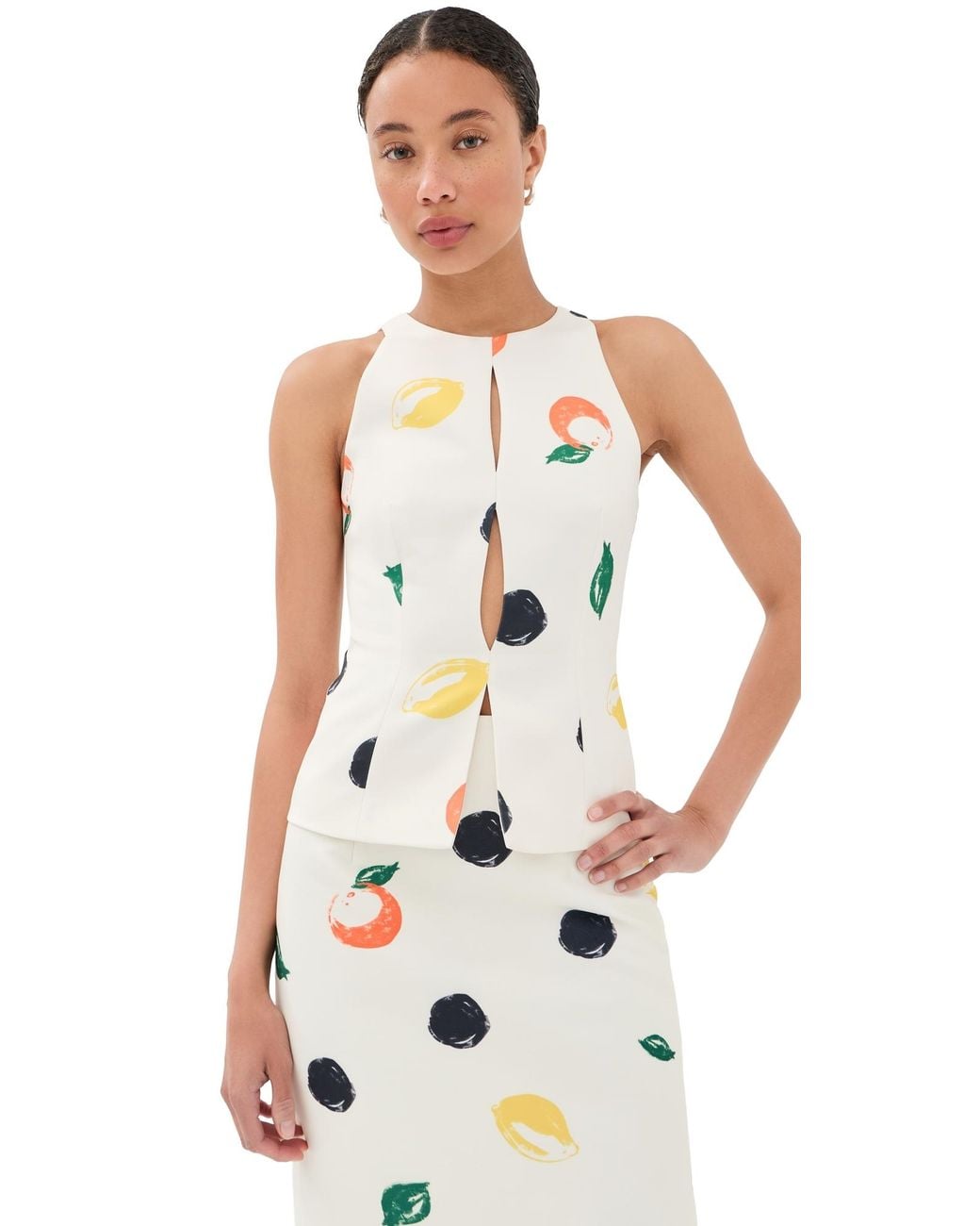 LEO LIN White Amelia Top
