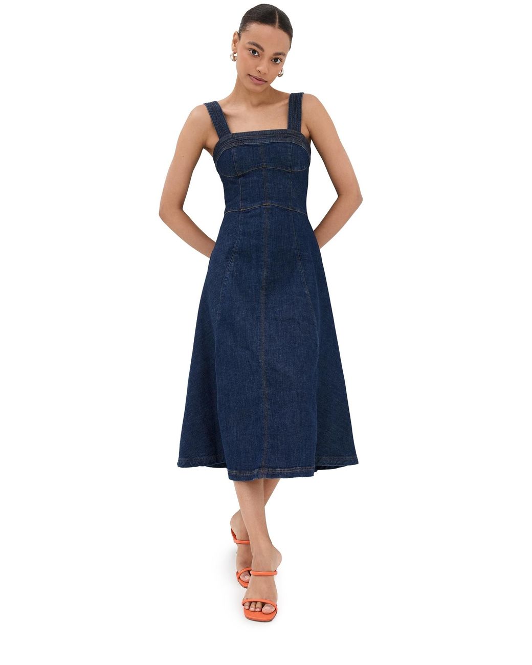 Jonathan Simkhai Cici Denim Dress in Blue Lyst