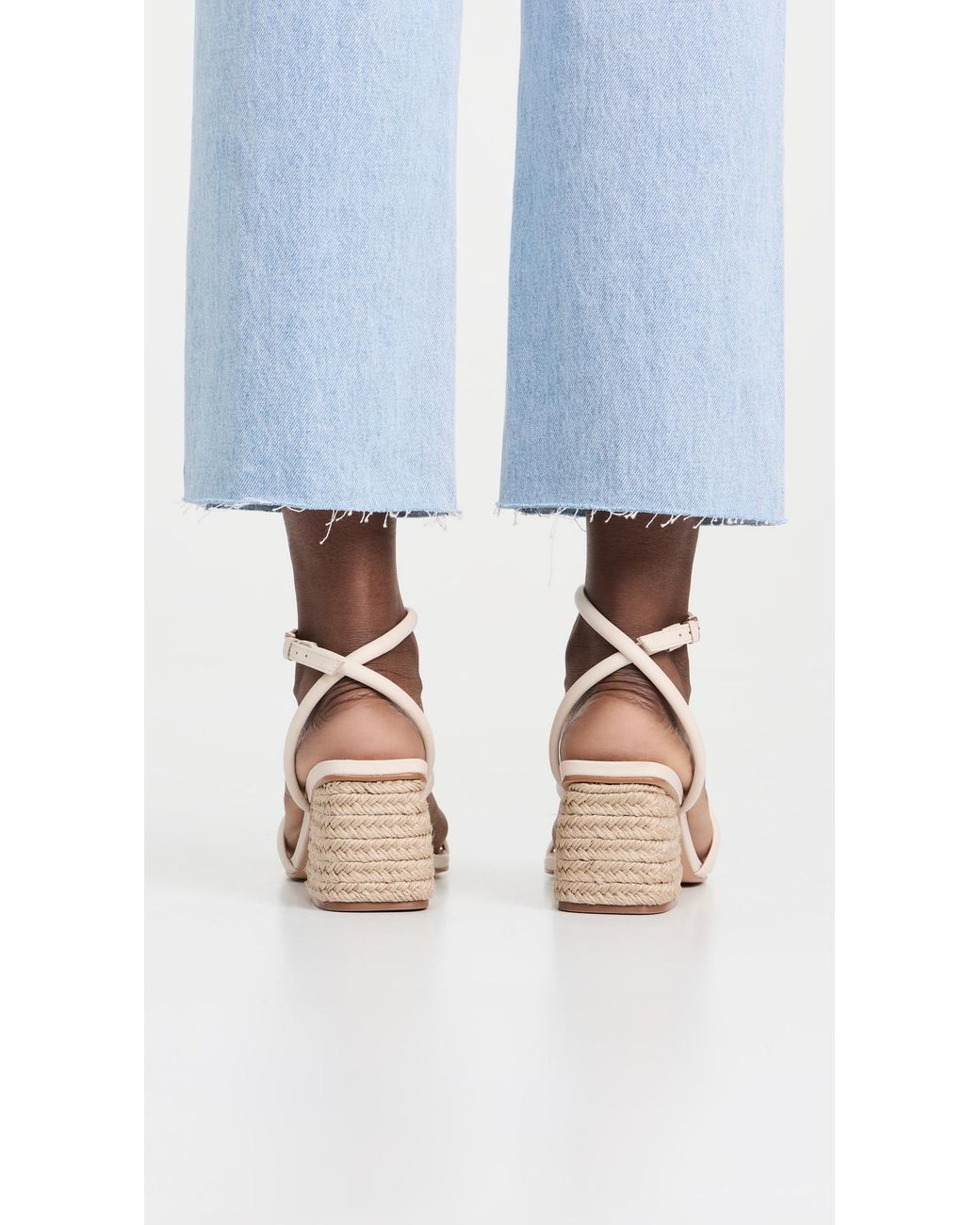 INTENTIONALLY ______ White Limo Sandal Heels